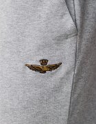 Aeronautica Militare спортен комплект анцуг мъжки от памук с еластан сив TF0108UF00674