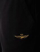 Aeronautica Militare спортен панталон мъжки с памук черен със стандартна талия PF1008UF00662