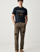 Aeronautica Militare тениска мъжка от памук тъмносиня TS2582UJ00750