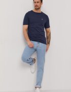 Aeronautica Militare Тениска мъжка в тъмносиньо с изчистен дизайн AM1UTI001