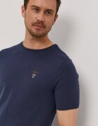 Aeronautica Militare Тениска мъжка в тъмносиньо с изчистен дизайн AM1UTI001