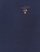 Aeronautica Militare Тениска мъжка в тъмносиньо с изчистен дизайн AM1UTI001