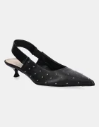 AGL Кожени обувки с дебел ток Lenor S Studs