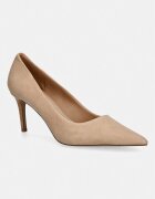 Aldo обувки с ток от велур VERONE бежови 14296284 Pillow Walk