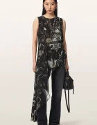 AllSaints асиметрична блуза дамска ENOLA черна W016PF