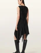AllSaints асиметрична рокля ANGIE DRESS черна W001DF