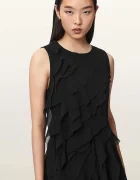 AllSaints асиметрична рокля ANGIE DRESS черна W001DF