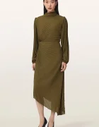 AllSaints асиметрична рокля MIELENA зелена W022DF