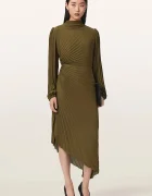 AllSaints асиметрична рокля MIELENA зелена W022DF