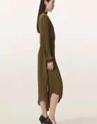 AllSaints асиметрична рокля MIELENA зелена W022DF
