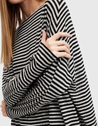 AllSaints Блуза RITA STRIPE TEE в бяло с десен W003JY