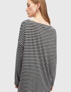 AllSaints Блуза RITA STRIPE TEE в бяло с десен W003JY