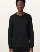 AllSaints блуза с дълги ръкави мъжка от памук BRACE черна M033JB
