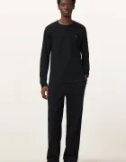 AllSaints блуза с дълги ръкави мъжка от памук BRACE черна M033JB