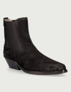 AllSaints боти челси с нисък ток дамски от кожа Carter Suede Chelsea кафяви W093FF