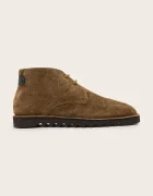 AllSaints боти мъжки от кожа Slix Chukka Boot кафяви M052FE