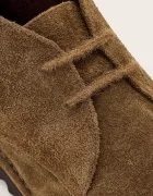 AllSaints боти мъжки от кожа Slix Chukka Boot кафяви M052FE