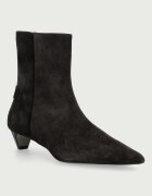 AllSaints боти с нисък ток дамски от велур Piper Suede Boot кафяви W036FF