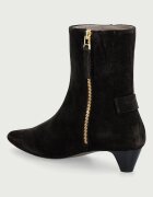 AllSaints боти с нисък ток дамски от велур Piper Suede Boot кафяви W036FF