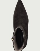 AllSaints боти с нисък ток дамски от велур Piper Suede Boot кафяви W036FF
