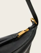 AllSaints чанта crossbody дамска от кожа черна W546XD