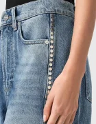AllSaints дънки barrel дамски FRANKIE сини W055EE