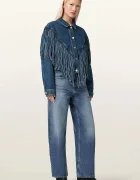 AllSaints дънково яке дамско от деним MARLENE тъмносиньо W069OE