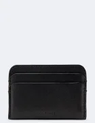 AllSaints калъф за карти от кожа CLYMER CARDHOLDER черен M096XF