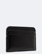 AllSaints калъф за карти от кожа CLYMER CARDHOLDER черен M096XF