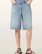 AllSaints къс панталон дамски от деним AKI син W053EE