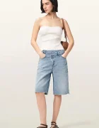 AllSaints къс панталон дамски от деним AKI син W053EE