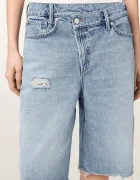AllSaints къс панталон дамски от деним AKI син W053EE