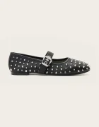 AllSaints Кожени балеринки Holly Stud Shoe
