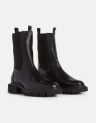 AllSaints Кожени боти челси Hallie Boot в черно с равна подметка W115FB