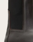 AllSaints Кожени боти челси HALLIE BOOT в кафяво с равна подметка W115FB