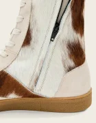 AllSaints Кожени маратонки Louise High Top в бежово W061FE
