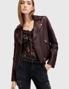 AllSaints Кожено яке DALBY BIKER в бордо преходен модел W099LB