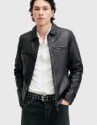 AllSaints Кожено яке LUCK JACKET в черно преходен модел M069LB