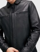 AllSaints Кожено яке LUCK JACKET в черно преходен модел M069LB