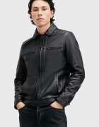 AllSaints Кожено яке LUCK JACKET в черно преходен модел M069LB