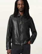 AllSaints Кожено яке MILLER в черно преходен модел M009LA