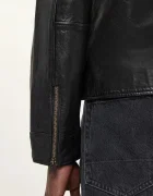 AllSaints Кожено яке MILLER в черно преходен модел M009LA