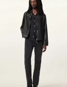AllSaints Кожено яке MILLER в черно преходен модел M009LA