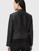 AllSaints Кожено яке RAUL в черно преходен модел W039LE