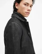 AllSaints Кожено яке SURVEY LTHR BLAZER в черно преходен модел M061LB