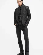 AllSaints Кожено яке SURVEY LTHR BLAZER в черно преходен модел M061LB