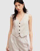 AllSaints Ленен елек WHITNEY WAISTCOAT
