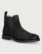 AllSaints обувки мъжки от кожа Clive Chelsea Boot черни M009FF