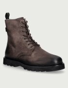 AllSaints обувки мъжки от кожа Skiff Military Boot кафяви M054FD