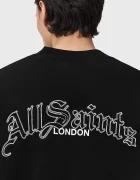 AllSaints Памучен суичър DESCENT мъжки в черно с принт M032ND